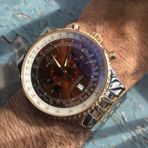 Breitling Navitimer C23340 Rose Gold and Stainless