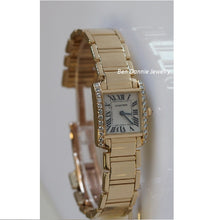 Load image into Gallery viewer, Cartier 18k Tank Francaise WE1001R8 Diamond Bezel