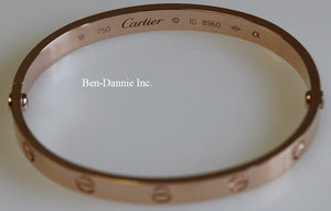 Cartier Love Bracelet 18k Rose Size 17