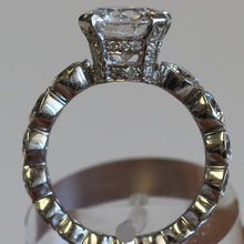 Load image into Gallery viewer, Diva Ring - Signature Round Diamond Statement Ring Big and Unique