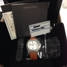 Load image into Gallery viewer, Panerai Pam 113 Luminor Marina White Dial 44mm Box and Papers