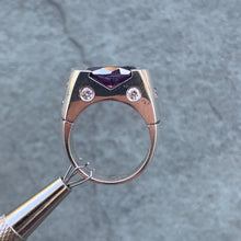 Load image into Gallery viewer, Oval Cut Purple Gemstone Ring, 6 Carat TW, Ben Dannie Original Design
