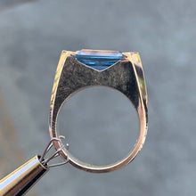Load image into Gallery viewer, 6 Ct Blue Birthstone March, December, 10k Gold, 100% Hand Made USA