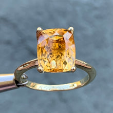 Load image into Gallery viewer, 3.00 Carat Yellow Citrine in 14 Karat Yellow Gold Ring