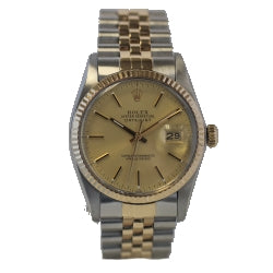 Rolex Mens Two Tone Steel and Gold Datejust 16013