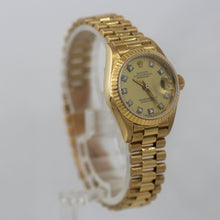 Load image into Gallery viewer, Rolex Ladies Datejust 69178 18k Yellow Gold Champagne Diamond Dial