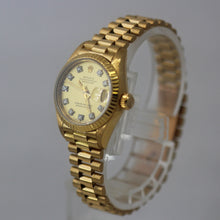 Load image into Gallery viewer, Rolex Ladies Datejust 69178 18k Yellow Gold Champagne Diamond Dial
