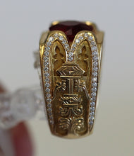 Load image into Gallery viewer, Pigeon Blood Burma Ruby and Diamond Ring - 4.02 Carat