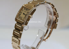 Load image into Gallery viewer, Cartier 18k Tank Francaise WE1001R8 Diamond Bezel