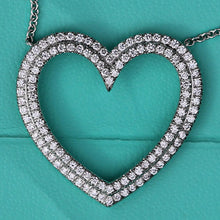 Load image into Gallery viewer, Tiffany Metro Heart Diamond Necklace