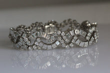 Load image into Gallery viewer, Tiffany &amp; Co. Vintage Estate Platinum Diamond Bracelet 22.7 cts Art Deco