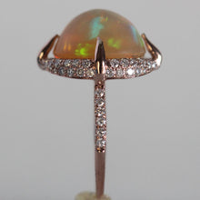 Load image into Gallery viewer, Pink Gold Opal Ring