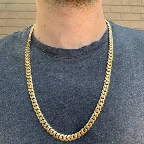 New Cuban Link Chain 26” 149 grams of SOLID 14K gold 9mm