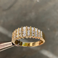 Load image into Gallery viewer, 0.70 Carat TW Diamond Pave Ring, 10 Karat, Vintage Ben Dannie Original Design