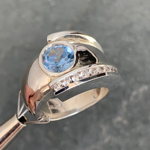 ight Blue Sapphire And Diamond Ring, 1.60 Carat - Ben Dannie Original Design