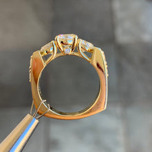 Load image into Gallery viewer, ~2.75 Carat tw Round Diamond Engagement Ring, 14 Karat Gold, Ben Dannie