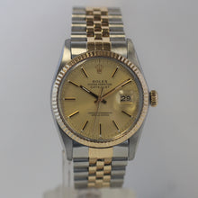 Load image into Gallery viewer, Rolex Mens Two Tone Steel and Gold Datejust 16013