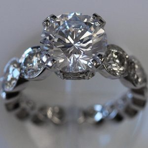 Diva Ring - Signature Round Diamond Statement Ring Big and Unique