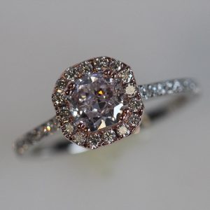 Fancy Pink Diamond Engagement Ring 1.20 CTW